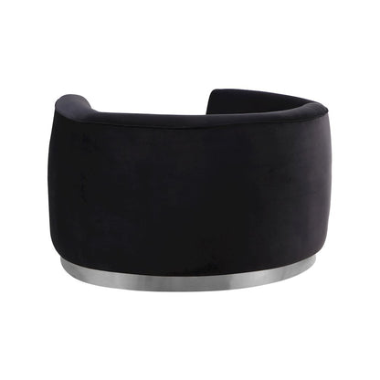 Julian Black Velvet Chair