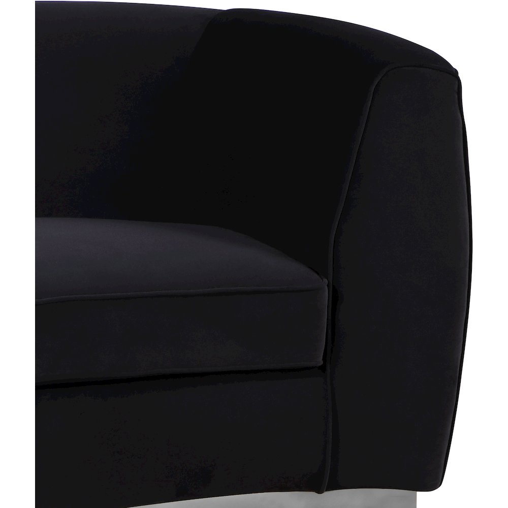 Julian Black Velvet Chair