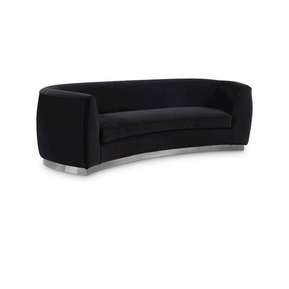 Julian Black Velvet Sofa