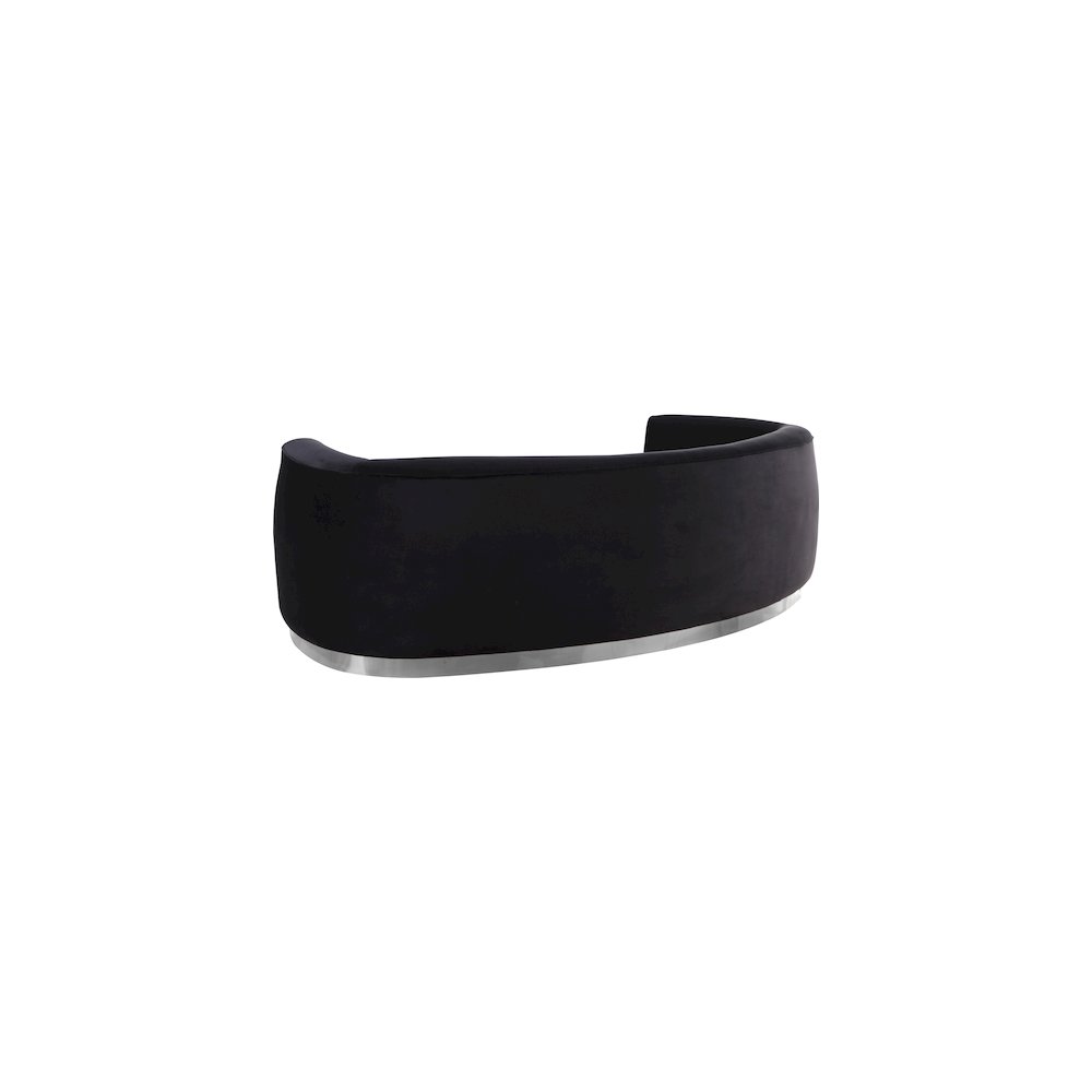 Julian Black Velvet Sofa