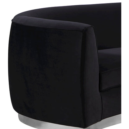 Julian Black Velvet Sofa