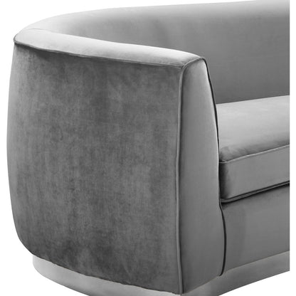 Julian Grey Velvet Chair