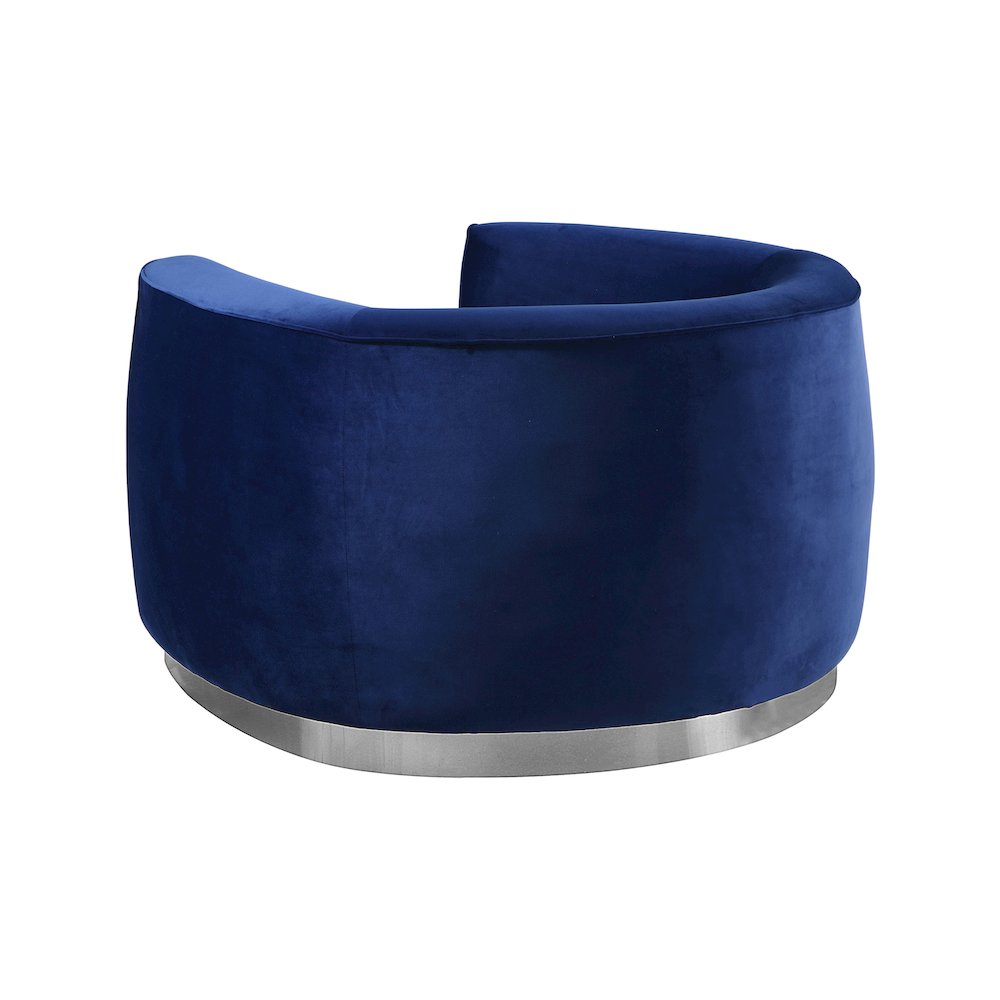 Julian Navy Velvet Chair