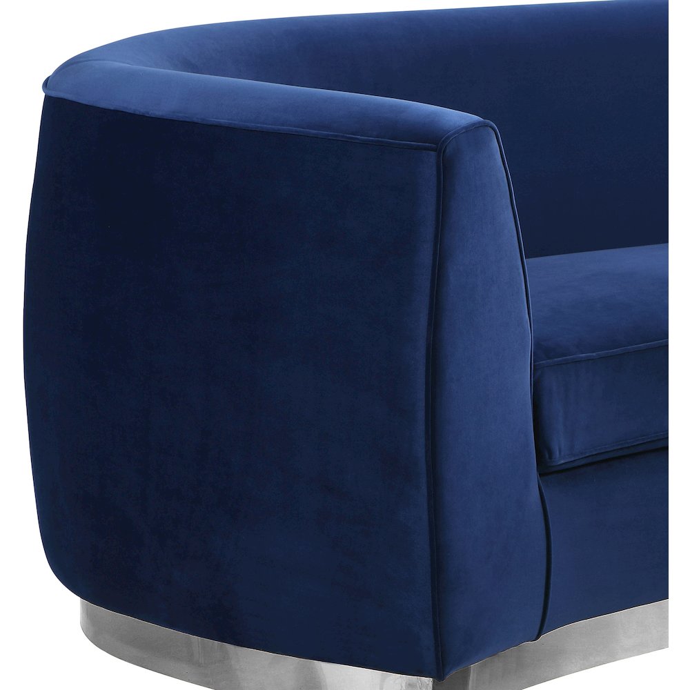 Julian Navy Velvet Chair