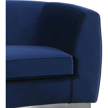 Julian Navy Velvet Chair