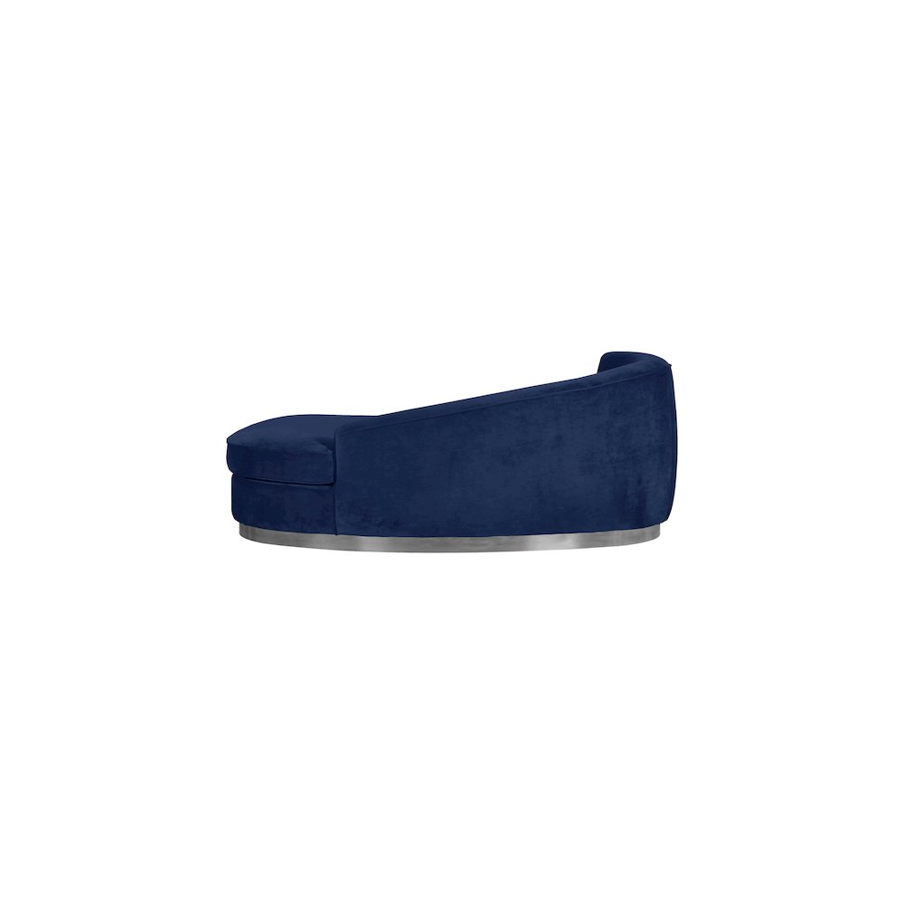 Julian Navy Velvet Chaise