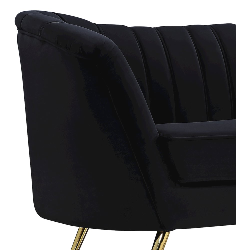 Margo Black Velvet Chair