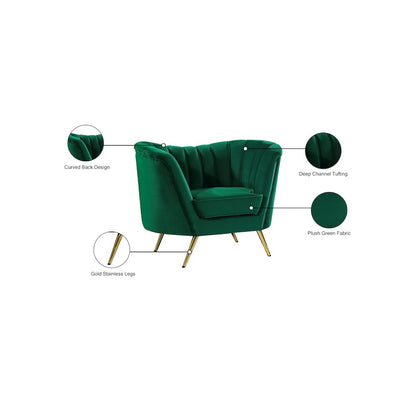 Margo Green Velvet Chair