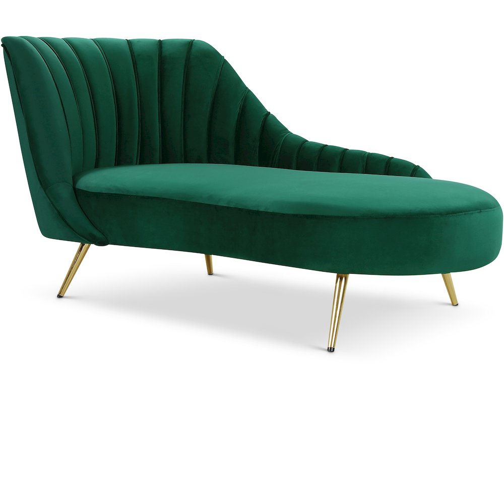 Margo Green Velvet Chaise