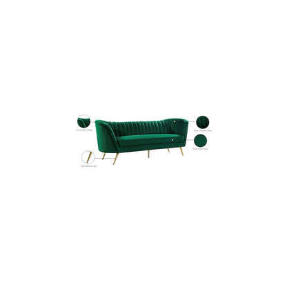 Margo Green Velvet Sofa
