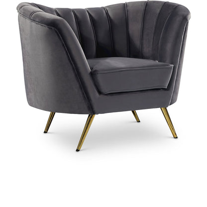 Margo Grey Velvet Chair