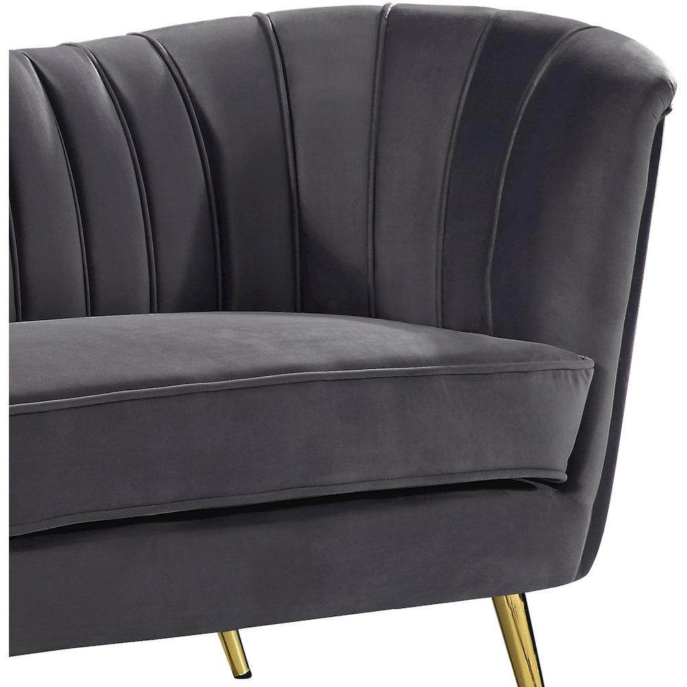 Margo Grey Velvet Chair