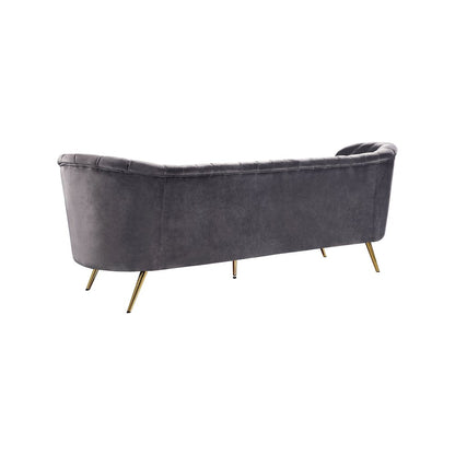 Margo Grey Velvet Sofa
