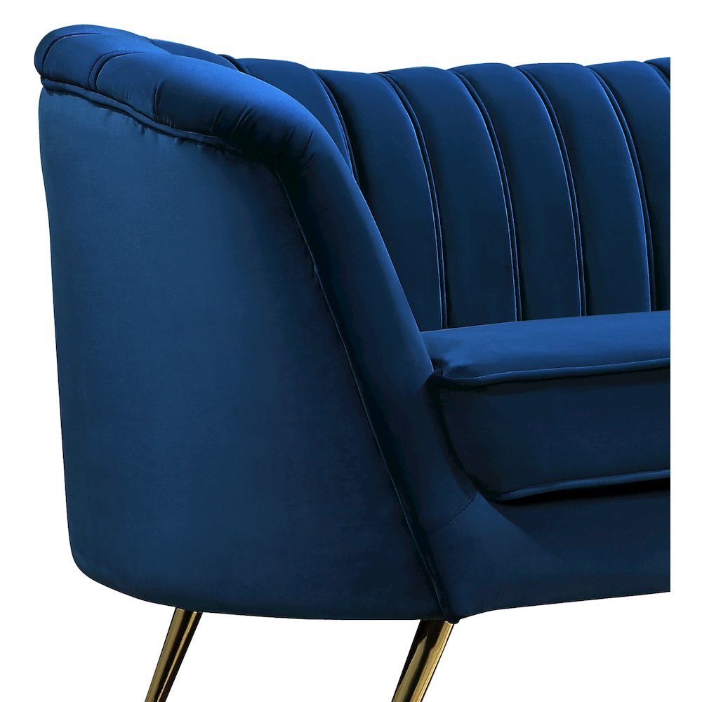 Margo Navy Velvet Chair