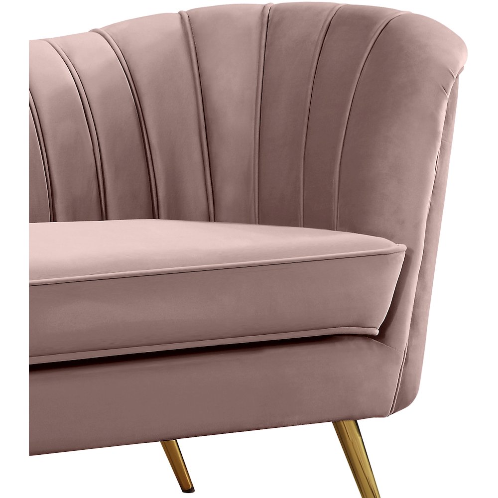 Margo Pink Velvet Loveseat
