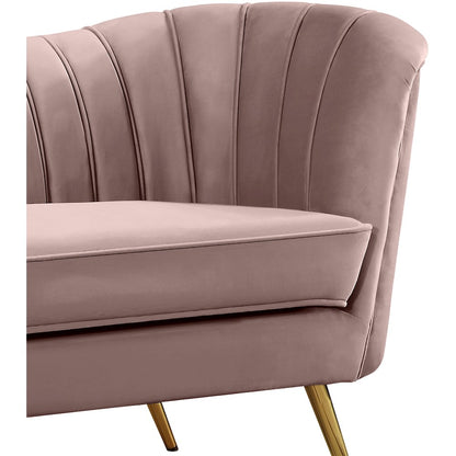 Margo Pink Velvet Loveseat
