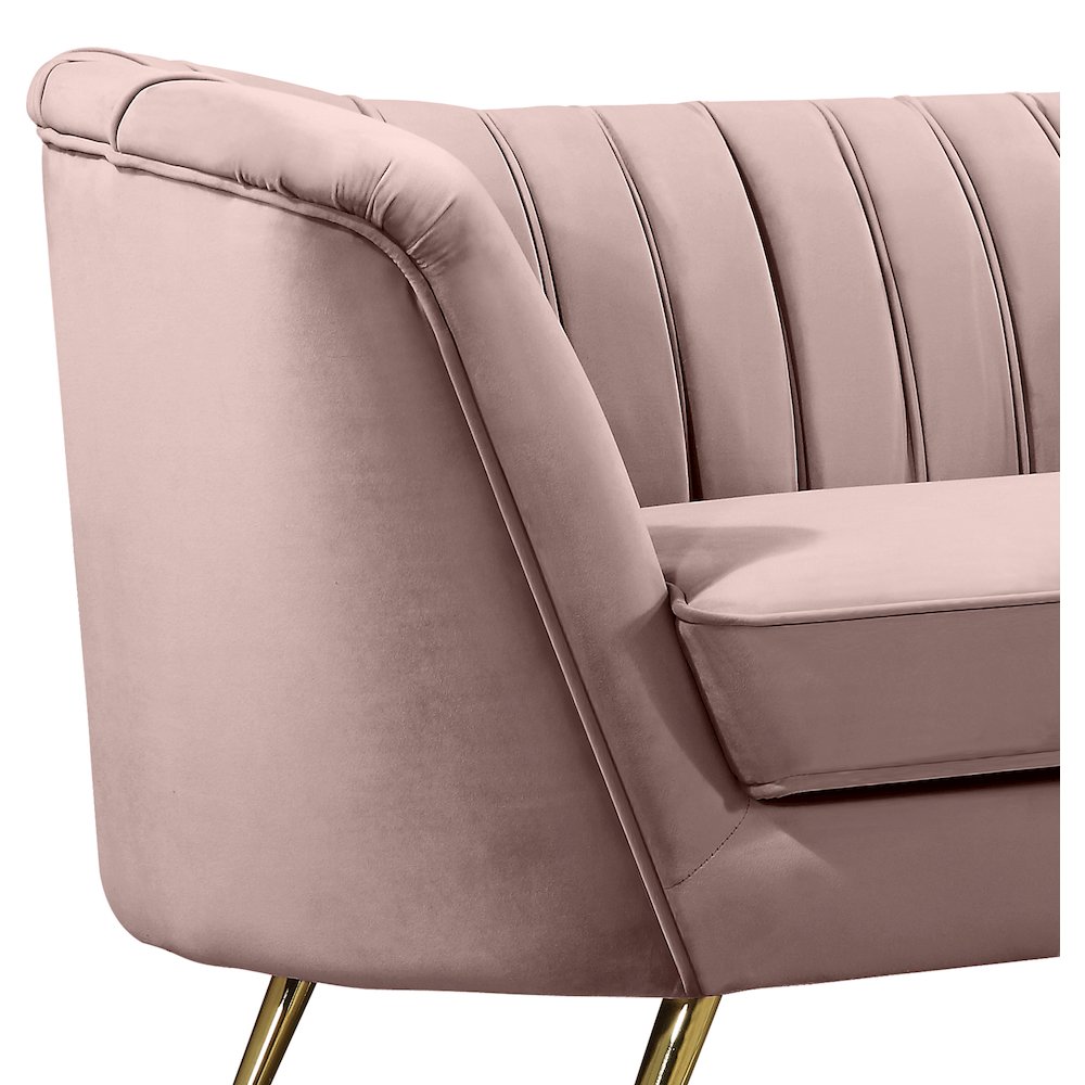 Margo Pink Velvet Sofa