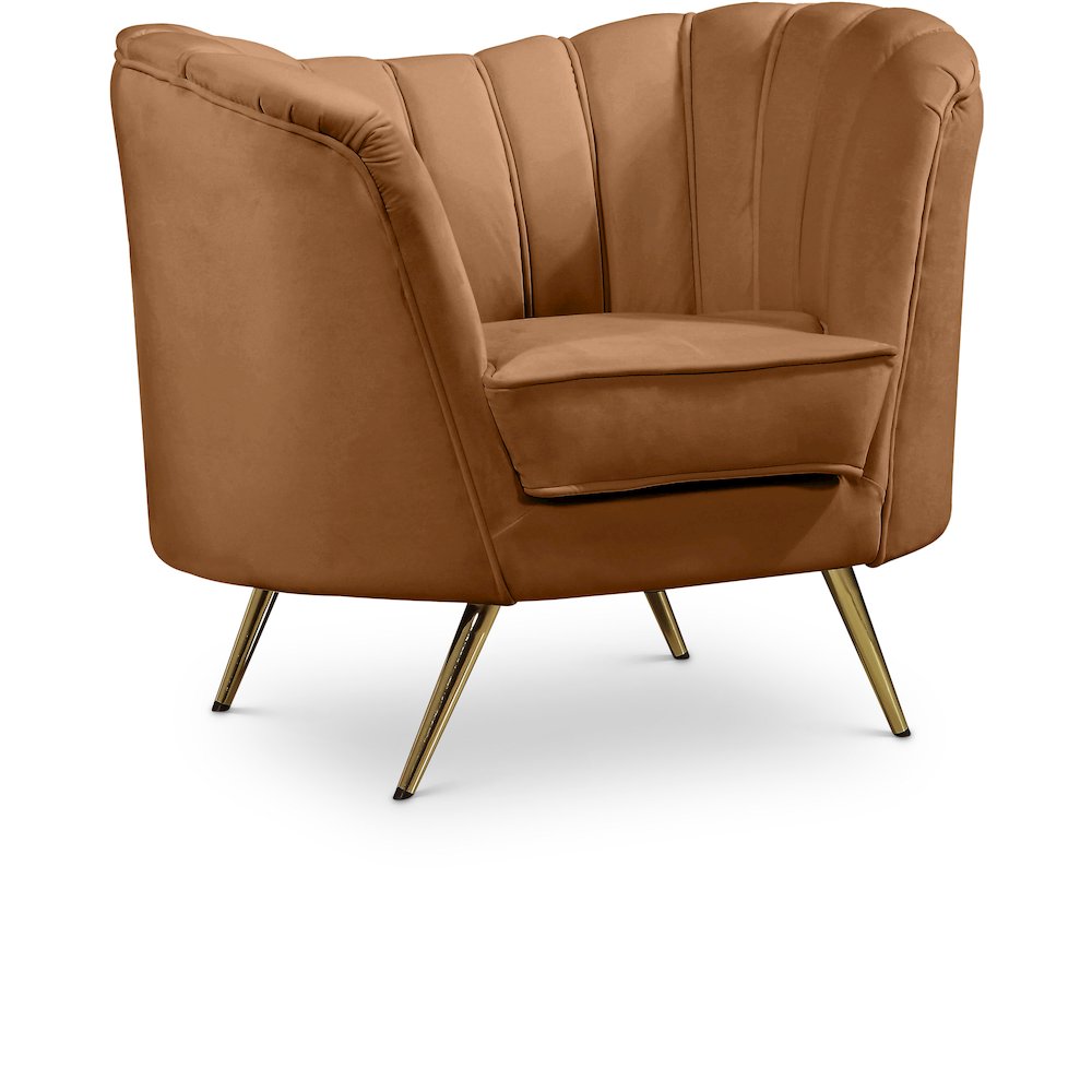 Margo Saddle Velvet Chair