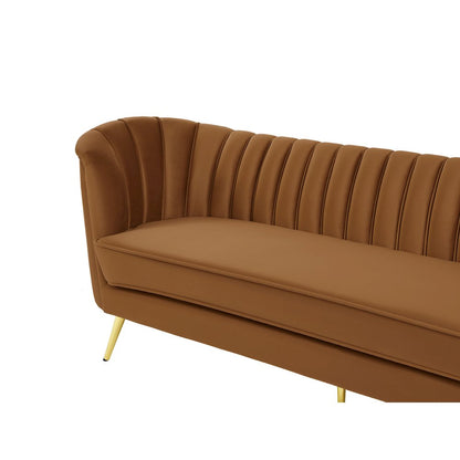 Margo Saddle Velvet Sofa