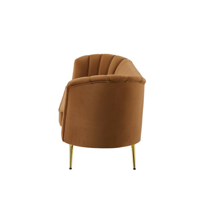 Margo Saddle Velvet Sofa