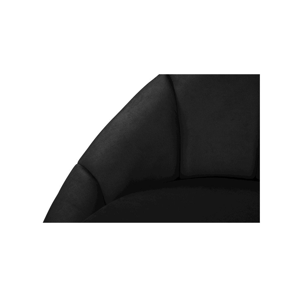 Shelly Black Velvet Chair