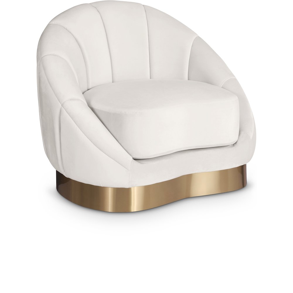 Shelly Cream Velvet Chair