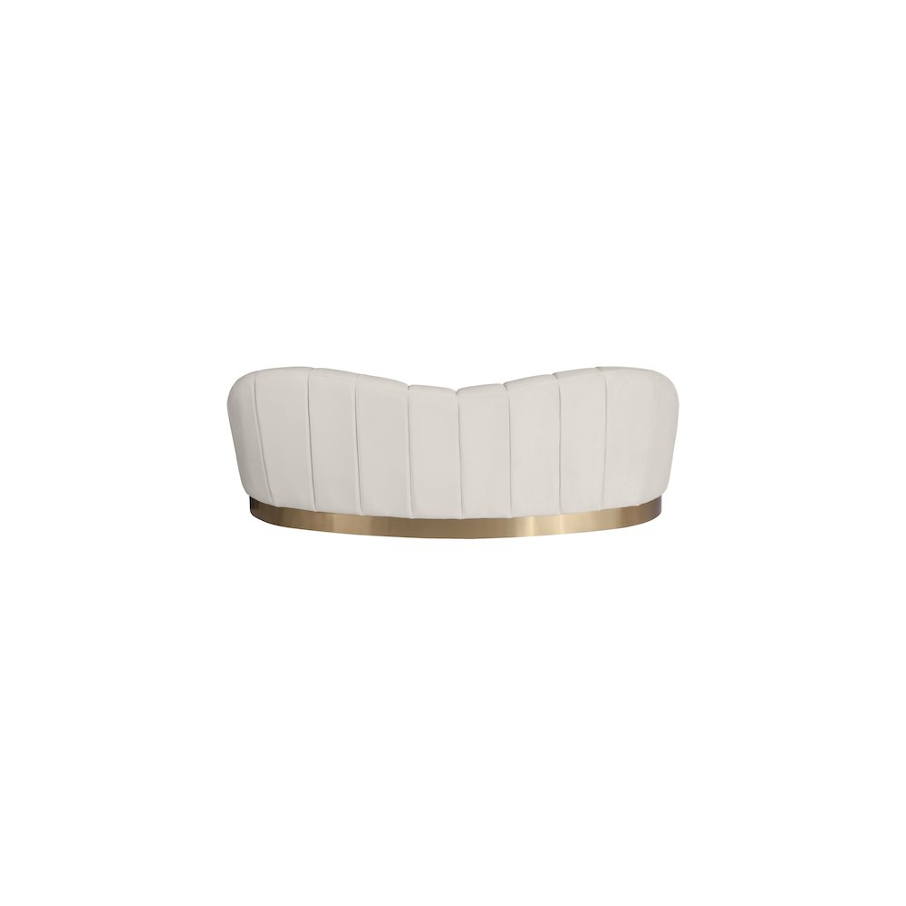 Shelly Cream Velvet Sofa