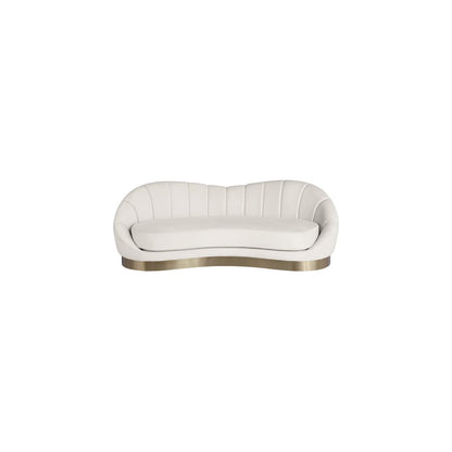 Shelly Cream Velvet Sofa