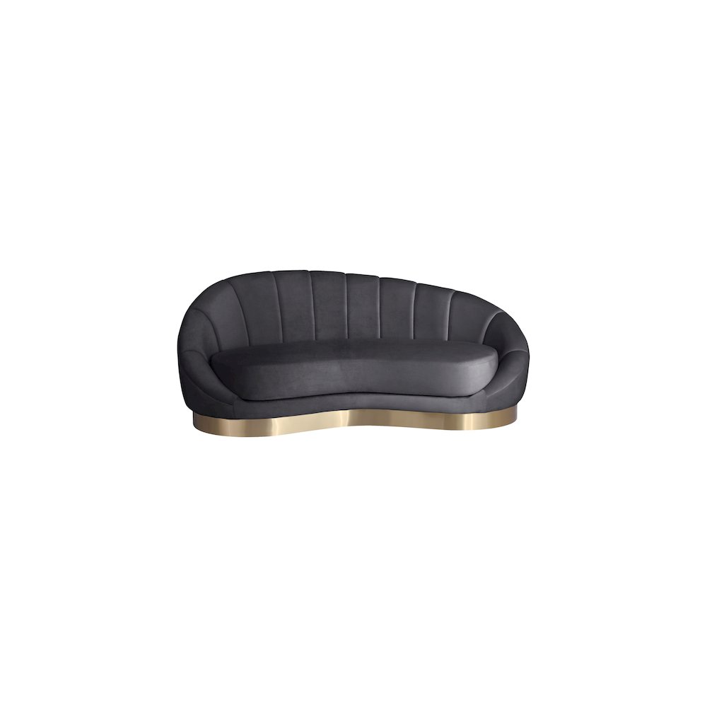 Shelly Grey Velvet Chaise