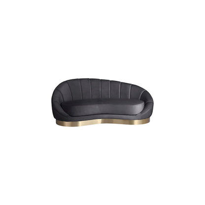Shelly Grey Velvet Chaise
