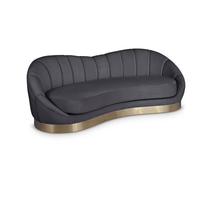 Shelly Grey Velvet Sofa