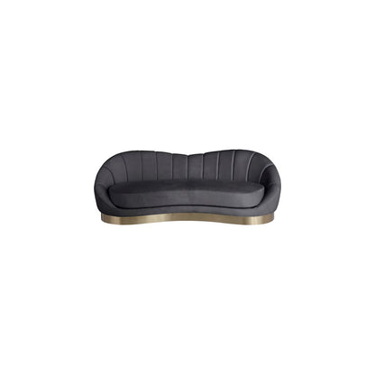 Shelly Grey Velvet Sofa
