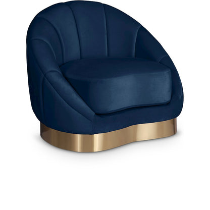 Shelly Navy Velvet Chair