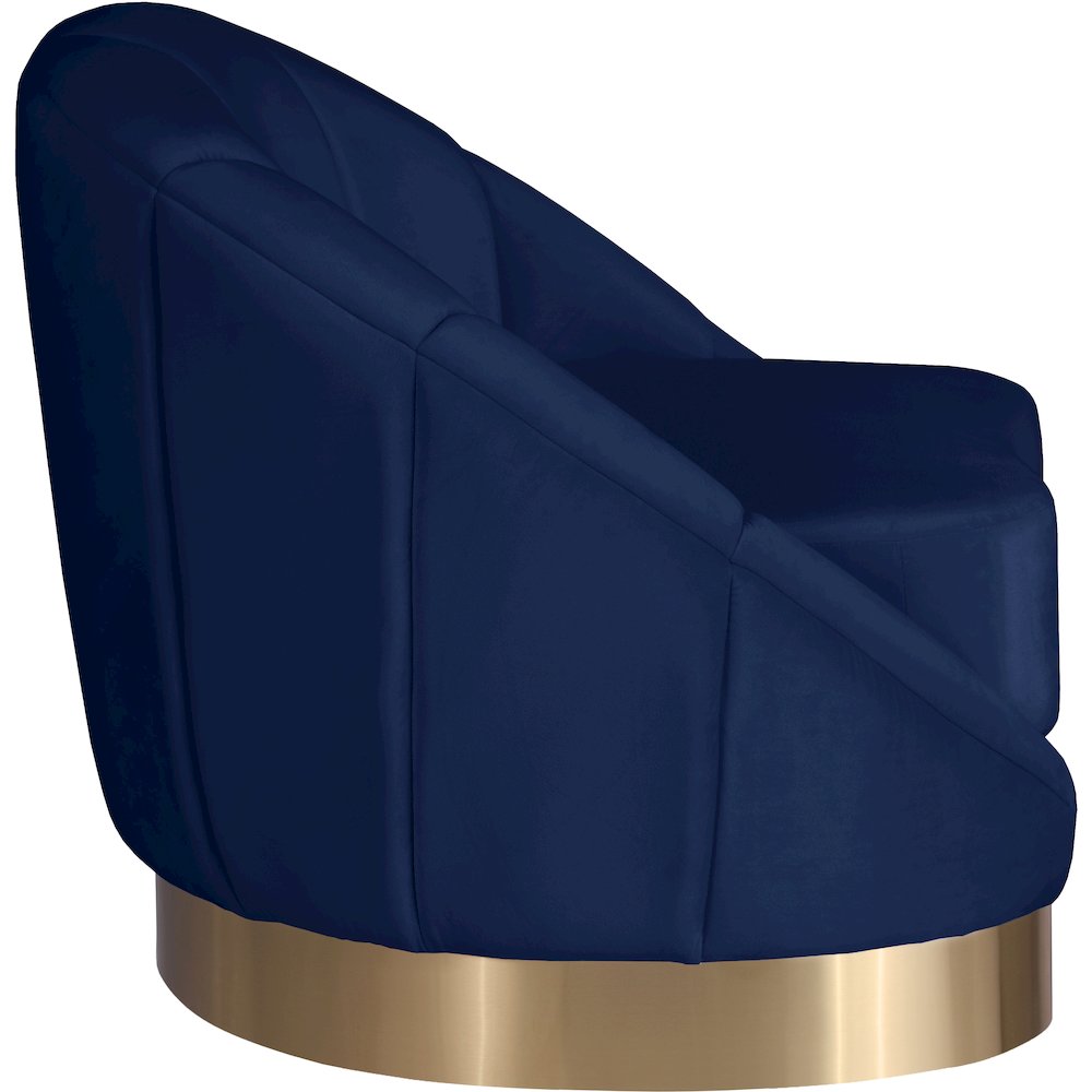 Shelly Navy Velvet Chair