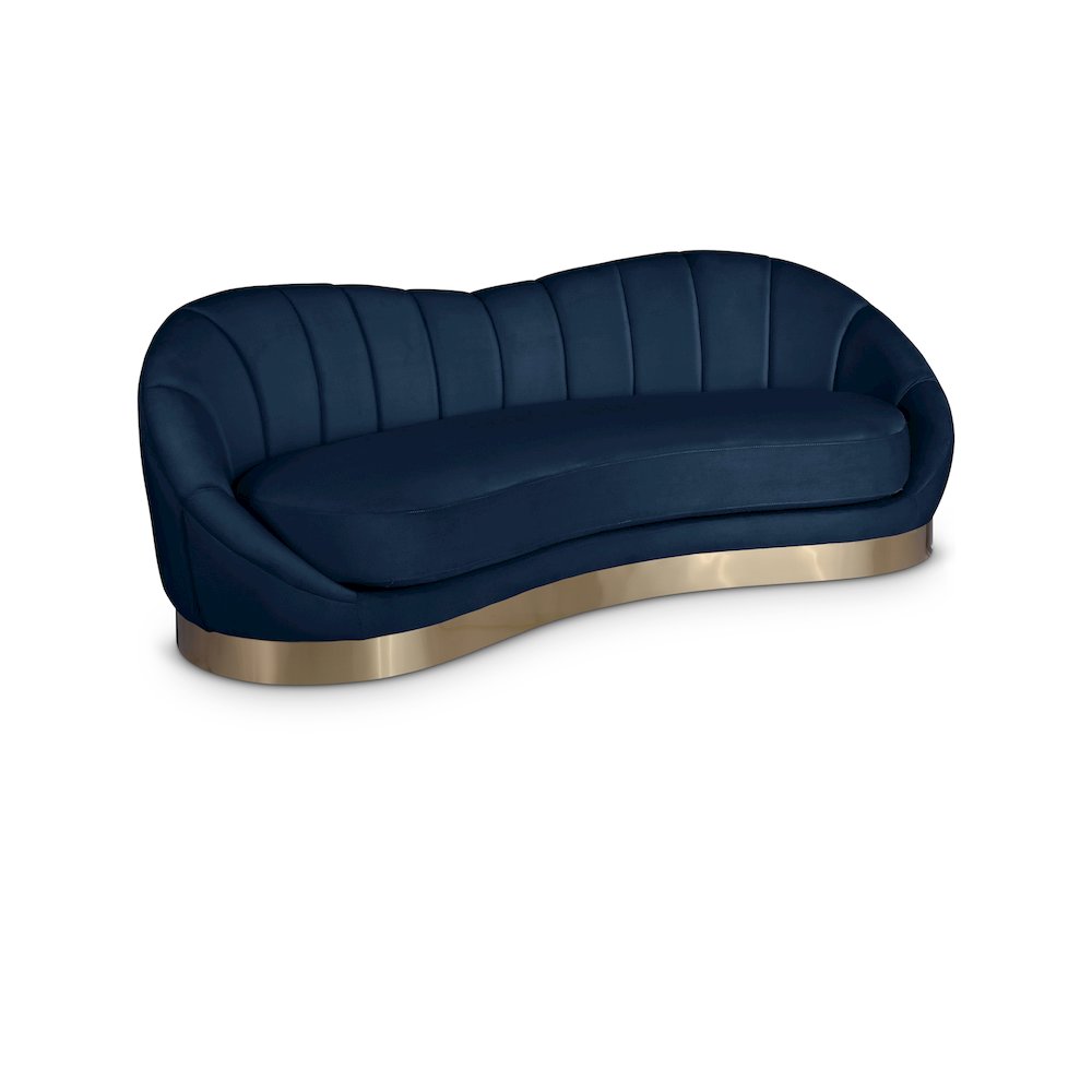 Shelly Navy Velvet Sofa