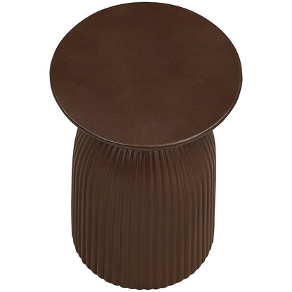 Opani Brown Concrete Indoor/Outdoor End Table