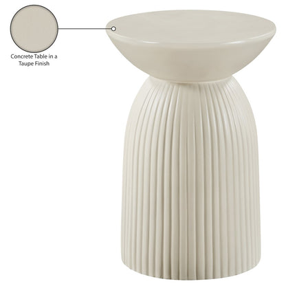Opani Taupe Concrete Indoor/Outdoor End Table