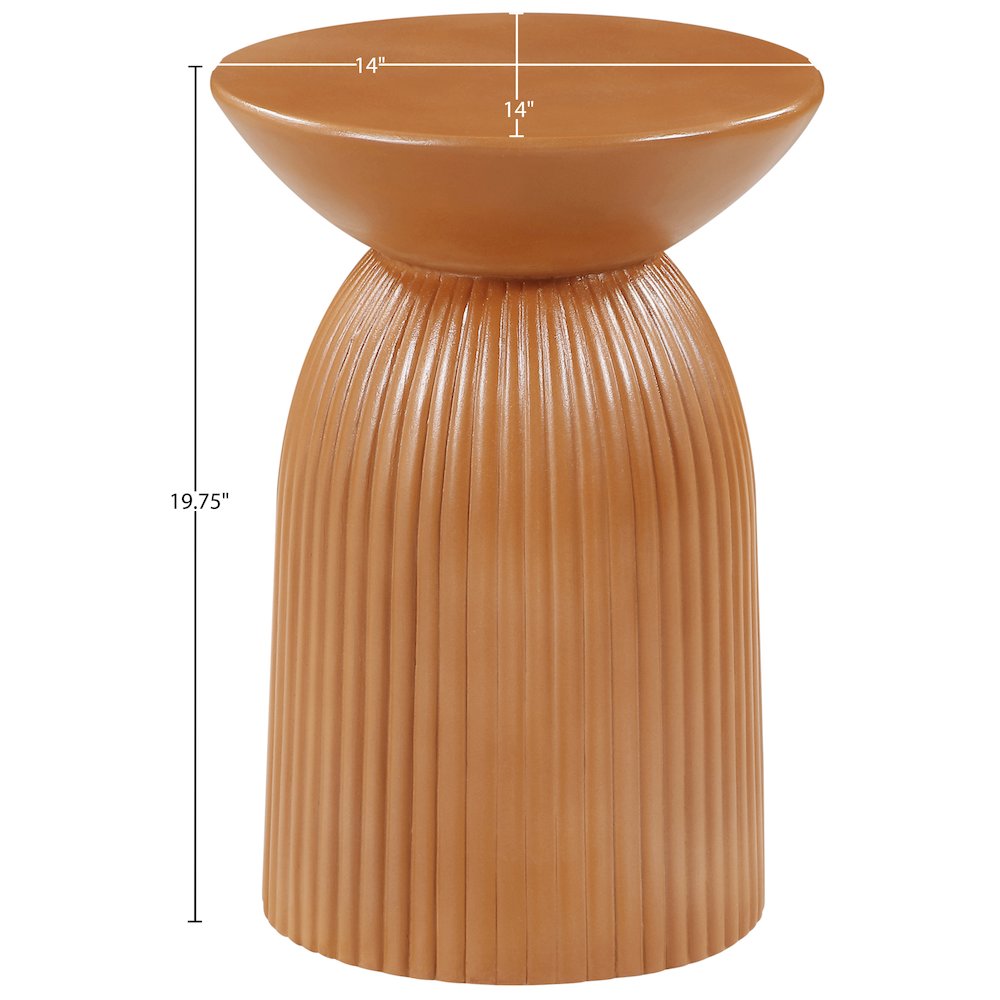 Opani Terracotta Concrete Indoor/Outdoor End Table