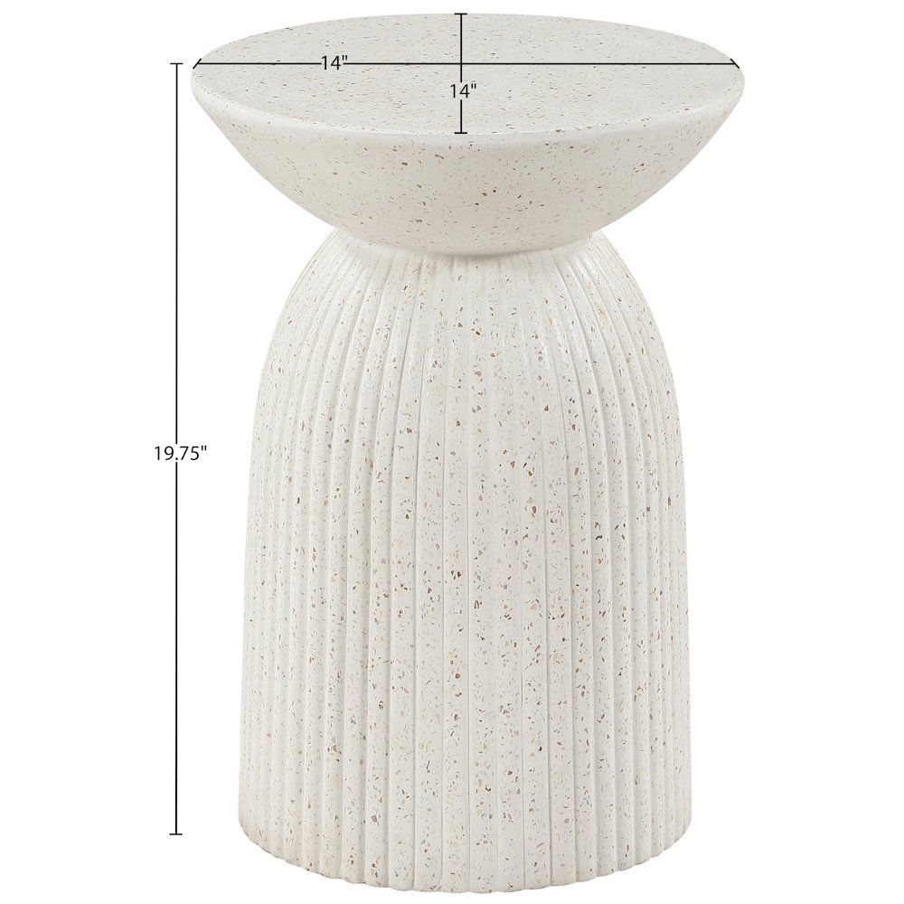 Opani Terrazzo Concrete Indoor/Outdoor End Table