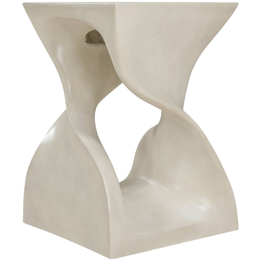 Jula Beige Concrete Indoor/Outdoor End Table