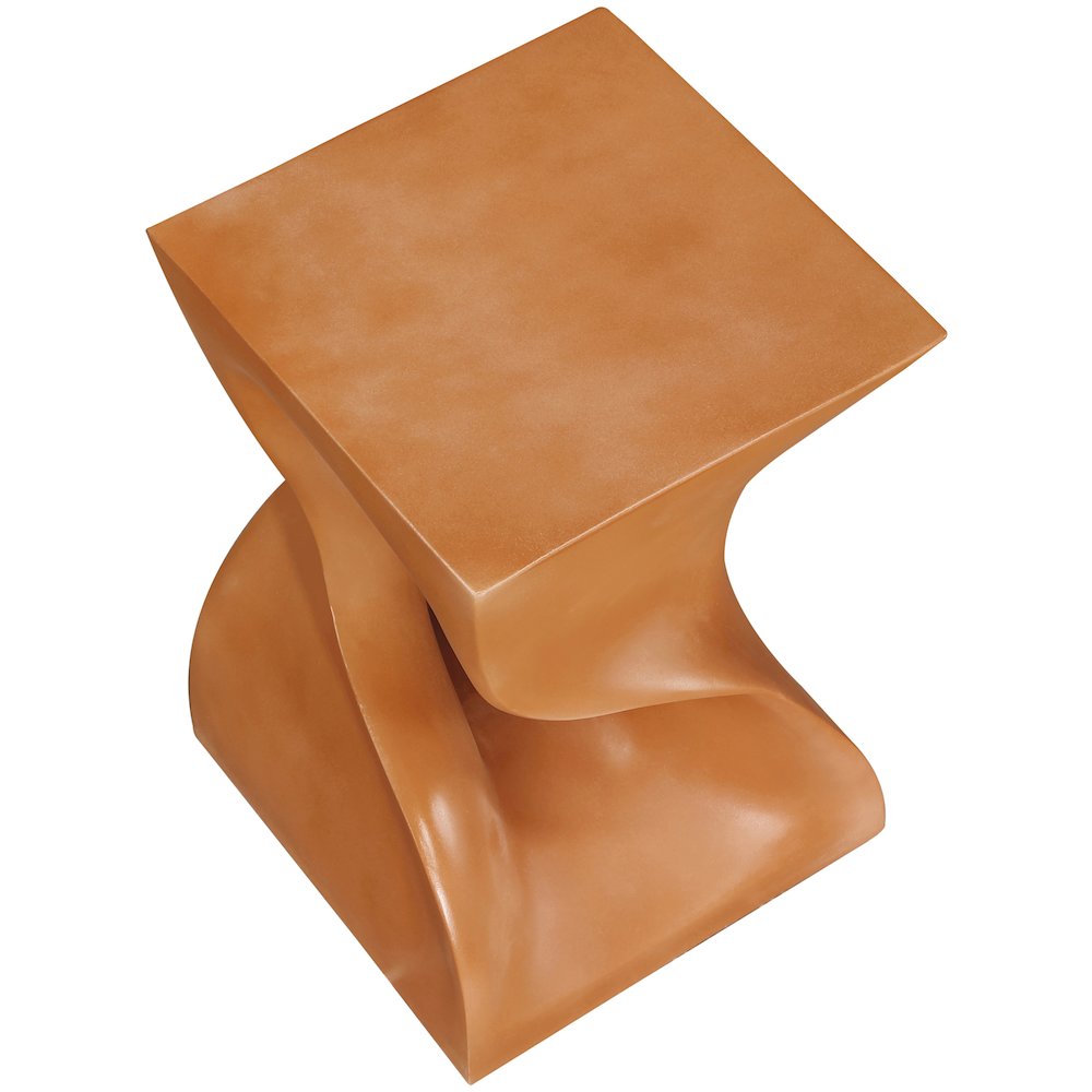 Jula Terracotta Concrete Indoor/Outdoor End Table