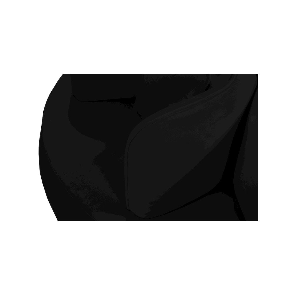 Circlet Black Velvet Round Sofa Settee