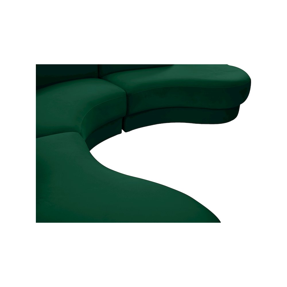 Rosa Green Velvet 3pc. Sectional