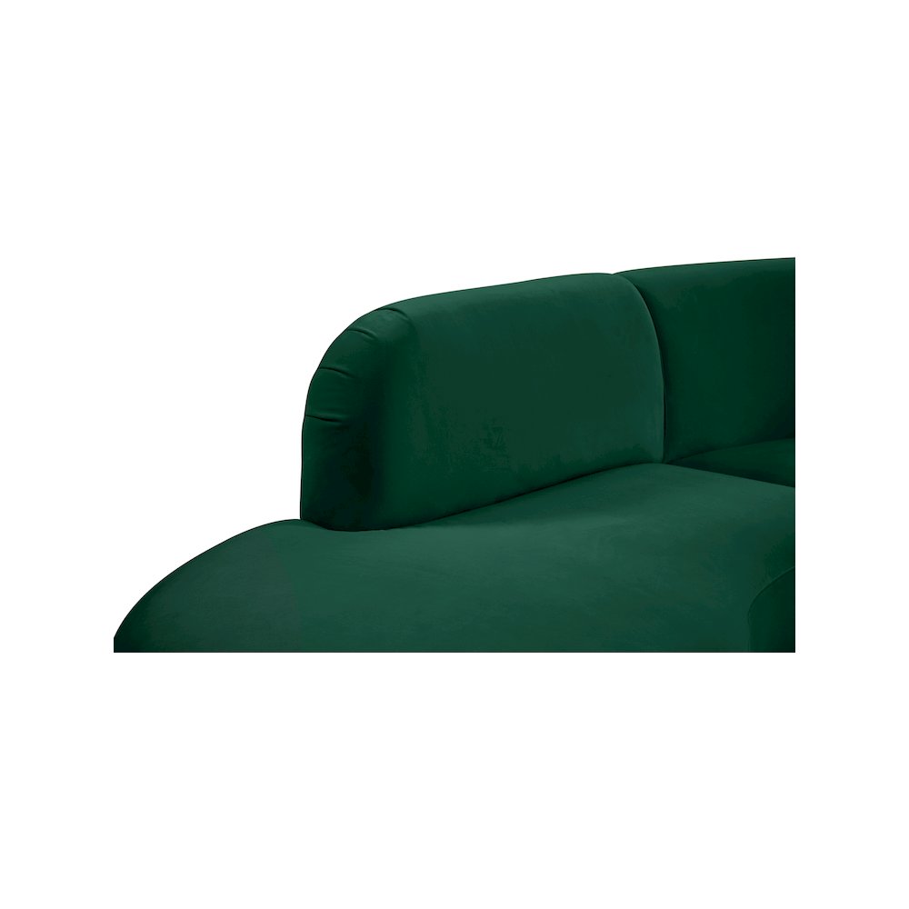 Rosa Green Velvet 3pc. Sectional