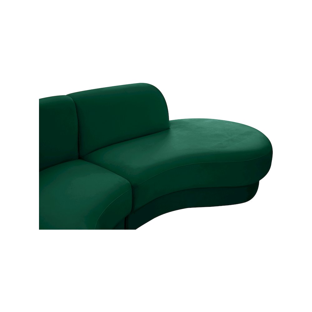 Rosa Green Velvet 3pc. Sectional