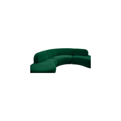 Rosa Green Velvet 3pc. Sectional
