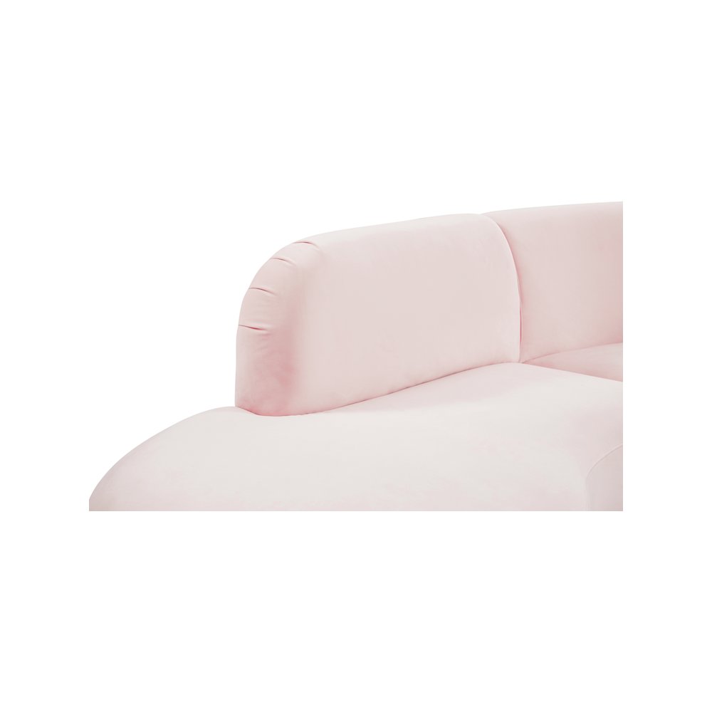 Rosa Pink Velvet 3pc. Sectional