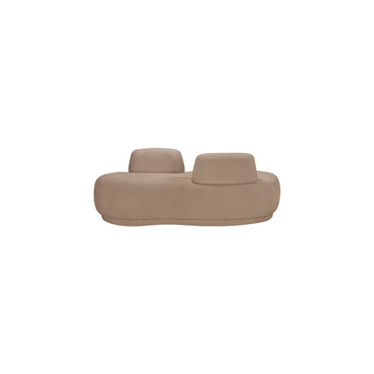 Argyle Beige Teddy Fabric Chaise/Loveseat