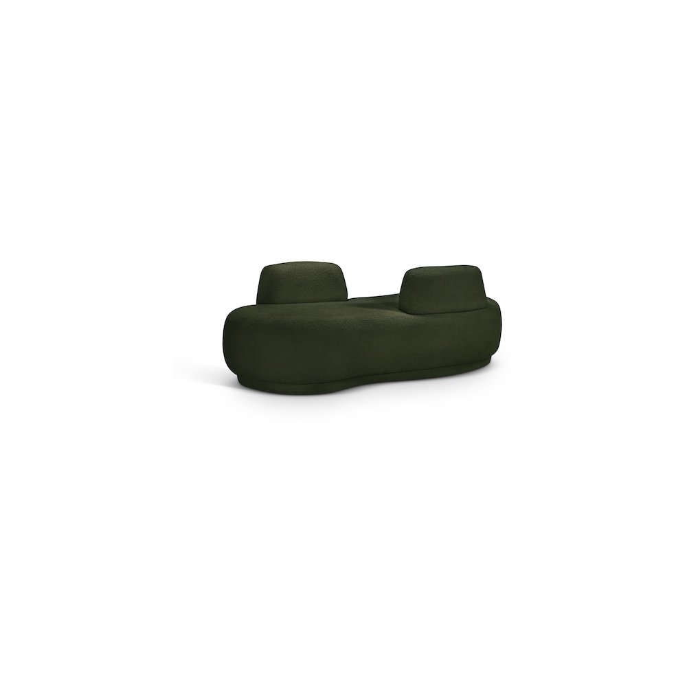 Argyle Green Teddy Fabric Chaise/Loveseat