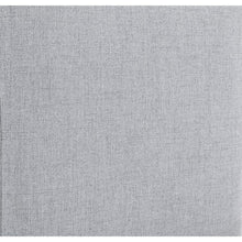 Cube Grey Durable Linen Textured Ottoman